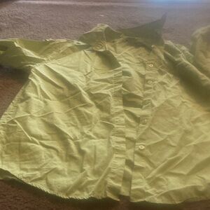 Forever 21 Green Button Down Shirt